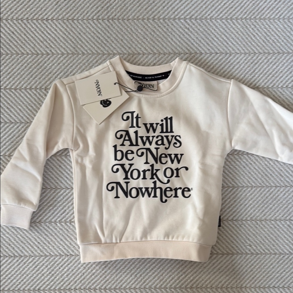 NYON New York or Nowhere Kids Cream Sweatshirt